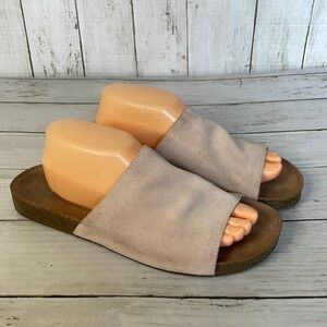 Splendid Women's Slide Blush Pink Suede Sandals